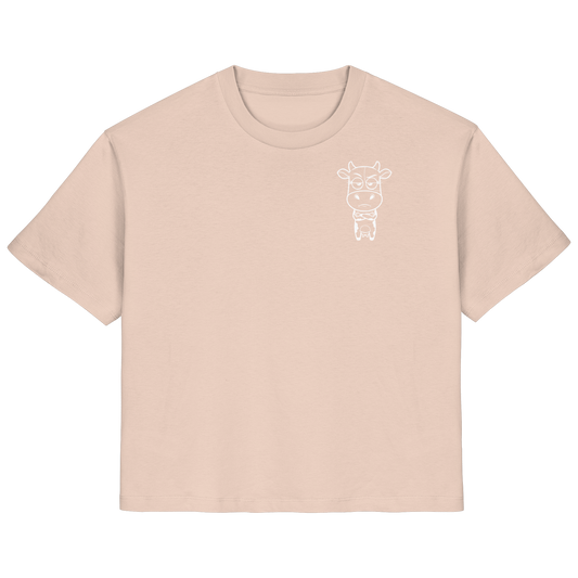 Annoyed Cow Statement-Print – Fraiche Peche Fitted Shirt | GÖRL Bio-Baumwolle, DTF-Druck in DE
