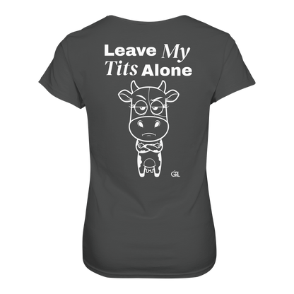 Annoyed Cow Rücken-Print – Anthracite Fitted Shirt | GÖRL Feminist Statement Wear Berlin