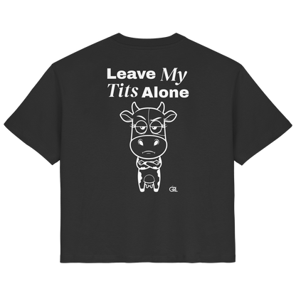 Annoyed Cow Rücken-Print – Schwarz Fitted Shirt | GÖRL Feminist Statement Wear Berlin