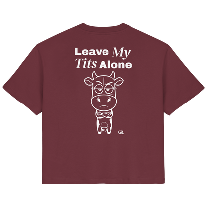 Annoyed Cow Rücken-Print – Burgundy Fitted Shirt | GÖRL Feminist Statement Wear Berlin