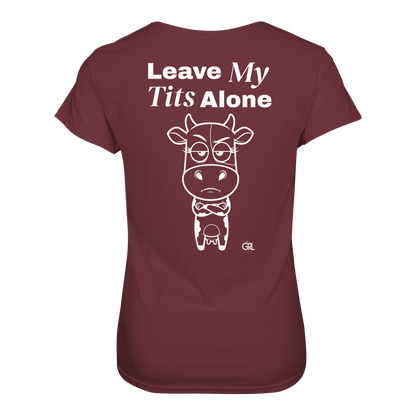 Annoyed Cow Rücken-Print – Burgundy Fitted Shirt | GÖRL Feminist Statement Wear Berlin