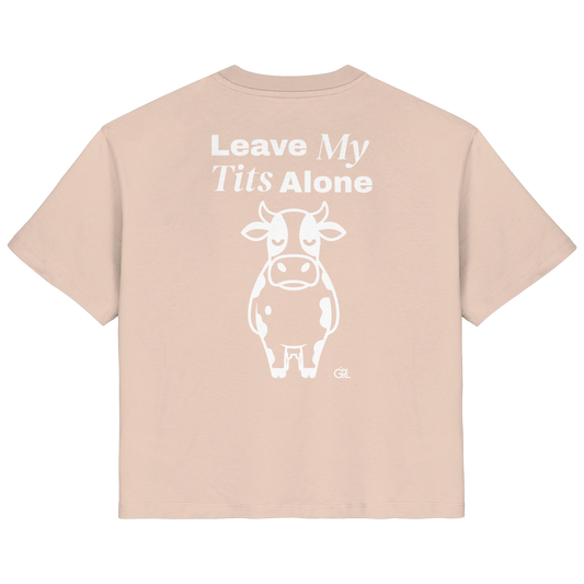 Angry Cow Rücken-Print – Fraiche Peche Fitted Shirt | GÖRL Feminist Statement Wear Berlin