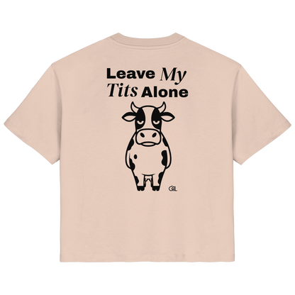 Angry Cow Rücken-Print – Fraiche Peche Fitted Shirt | GÖRL Feminist Statement Wear Berlin