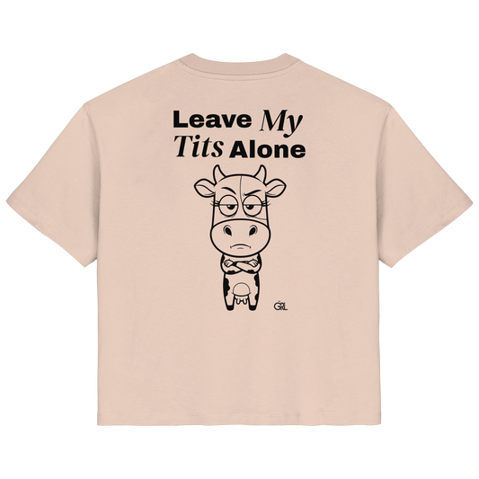 Annoyed Cow Rücken-Print – Fraiche Peche Fitted Shirt | GÖRL Feminist Statement Wear Berlin