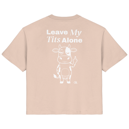 Finger Cow Rücken-Print – Fraiche Peche Fitted Shirt | GÖRL Feminist Statement Wear Berlin