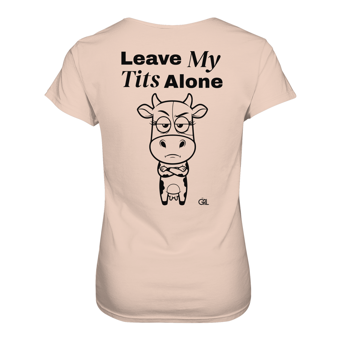 Annoyed Cow Rücken-Print – Fraiche Peche Fitted Shirt | GÖRL Feminist Statement Wear Berlin