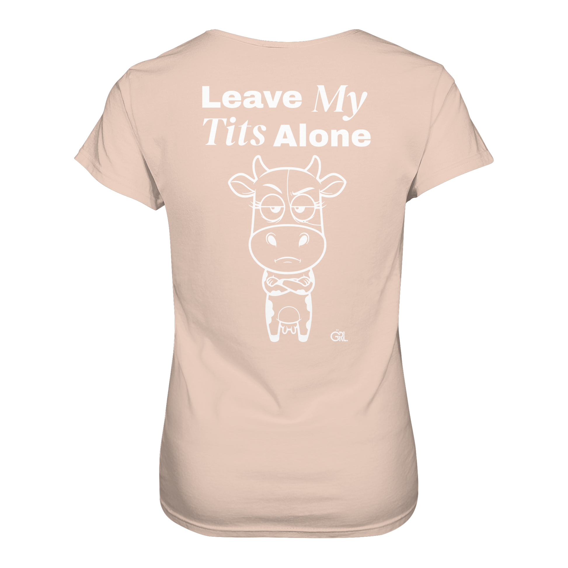 Annoyed Cow Rücken-Print – Fraiche Peche Fitted Shirt | GÖRL Feminist Statement Wear Berlin