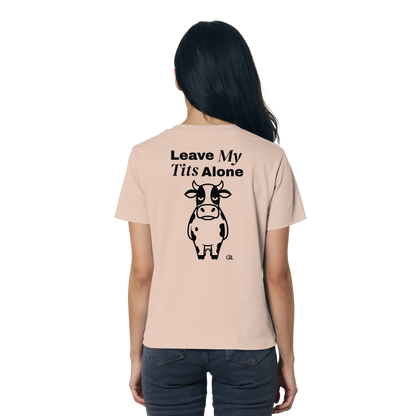 Angry Cow Rücken-Print – Fraiche Peche Fitted Shirt | GÖRL Feminist Statement Wear Berlin