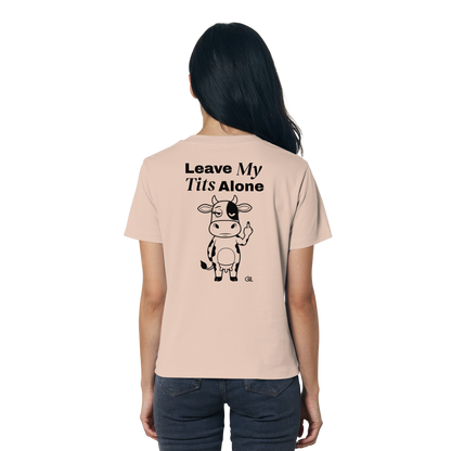 Finger Cow Rücken-Print – Fraiche Peche Fitted Shirt | GÖRL Feminist Statement Wear Berlin