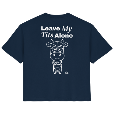 Annoyed Cow Rücken-Print – French Navy Fitted Shirt | GÖRL Feminist Statement Wear Berlin