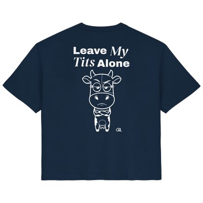 Annoyed Cow Rücken-Print – French Navy Fitted Shirt | GÖRL Feminist Statement Wear Berlin