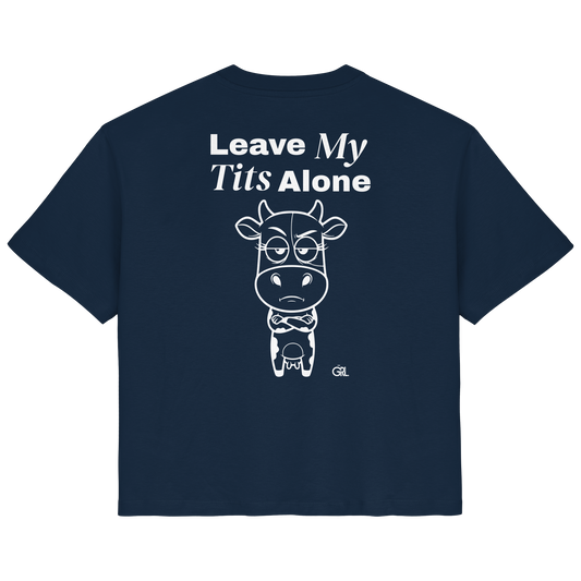Annoyed Cow Rücken-Print – French Navy Fitted Shirt | GÖRL Feminist Statement Wear Berlin