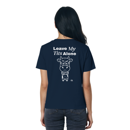 Annoyed Cow Rücken-Print – French Navy Fitted Shirt | GÖRL Feminist Statement Wear Berlin