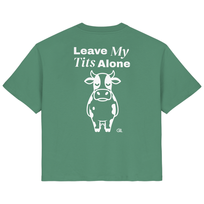 Angry Cow Rücken-Print – Green Bay Fitted Shirt | GÖRL Feminist Statement Wear Berlin