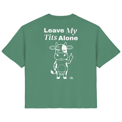 Finger Cow Rücken-Print – Green Bay Fitted Shirt | GÖRL Feminist Statement Wear Berlin