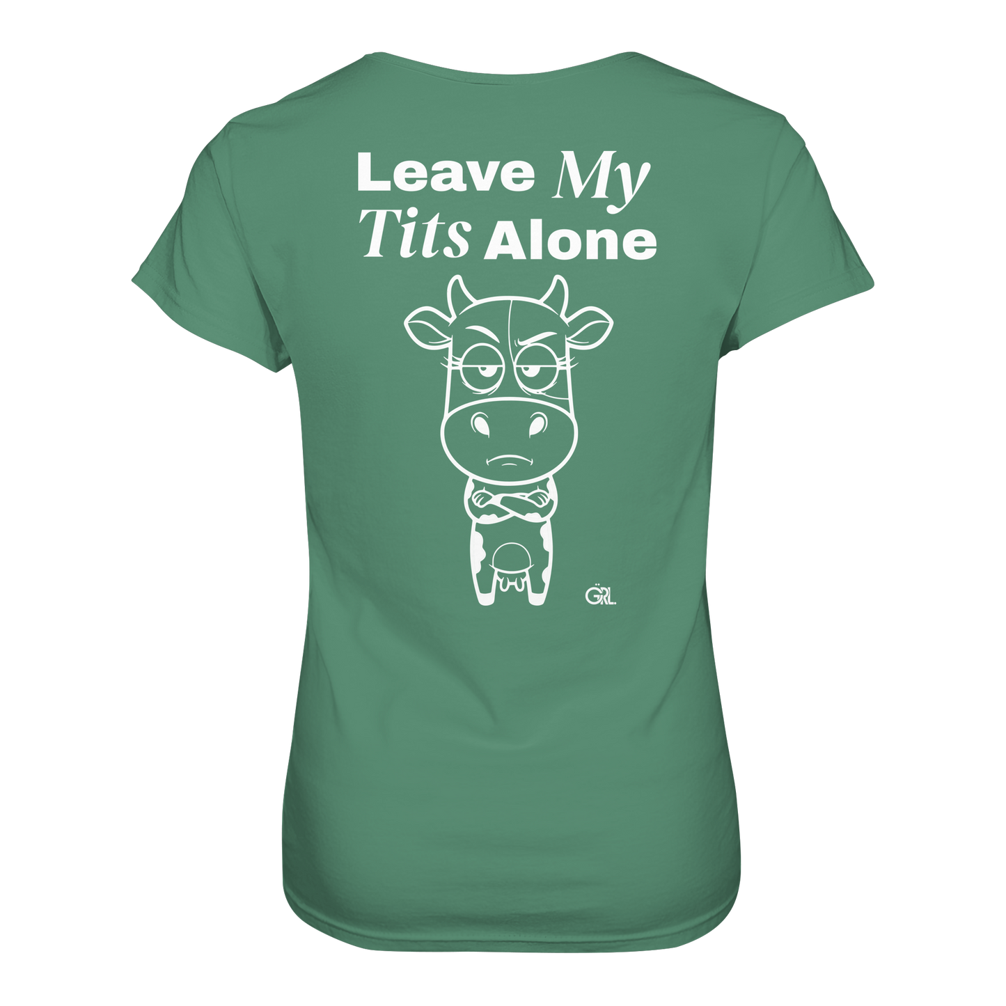 Annoyed Cow Rücken-Print – Green Bay Fitted Shirt | GÖRL Feminist Statement Wear Berlin