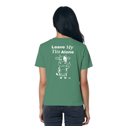 Finger Cow Rücken-Print – Green Bay Fitted Shirt | GÖRL Feminist Statement Wear Berlin