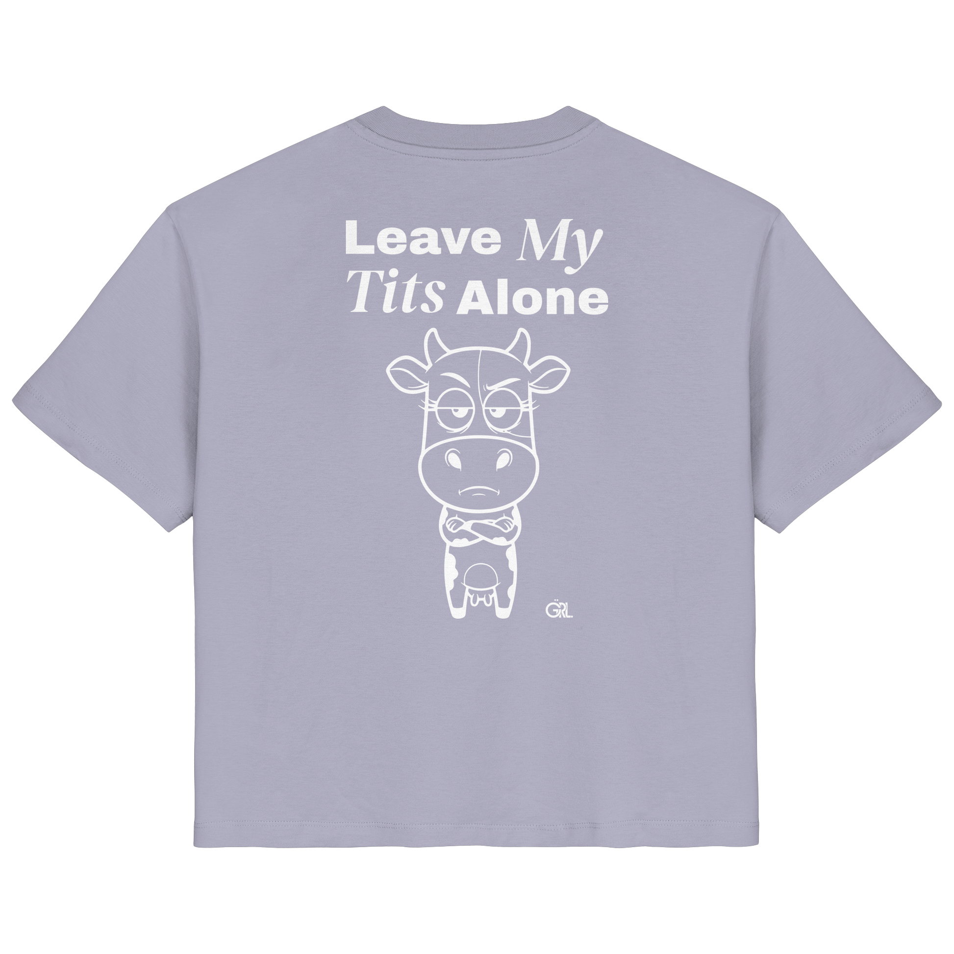 Annoyed Cow Rücken-Print – Lavender Fitted Shirt | GÖRL Feminist Statement Wear Berlin