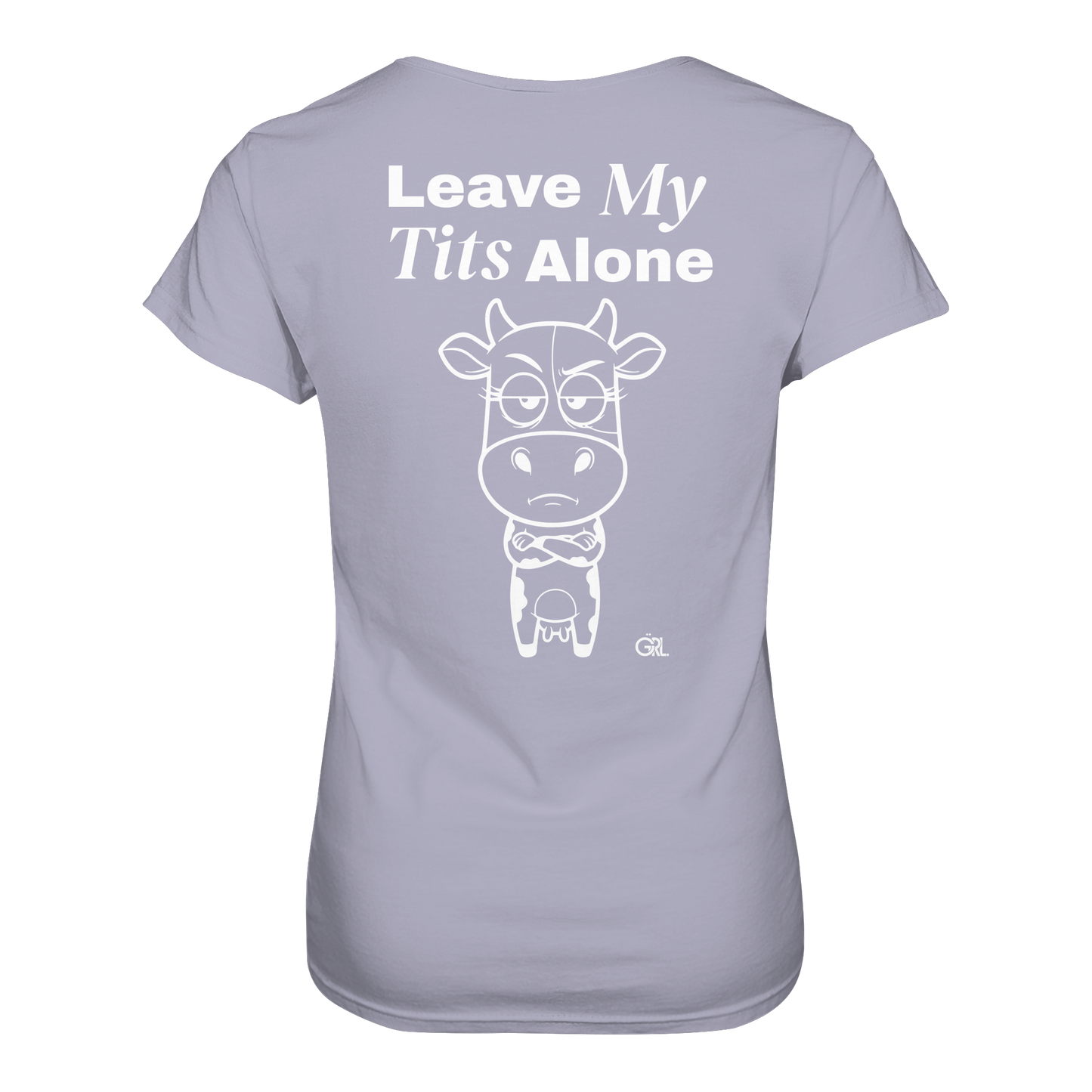 Annoyed Cow Rücken-Print – Lavender Fitted Shirt | GÖRL Feminist Statement Wear Berlin