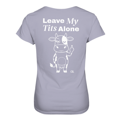 Finger Cow Rücken-Print – Lavender Fitted Shirt | GÖRL Feminist Statement Wear Berlin