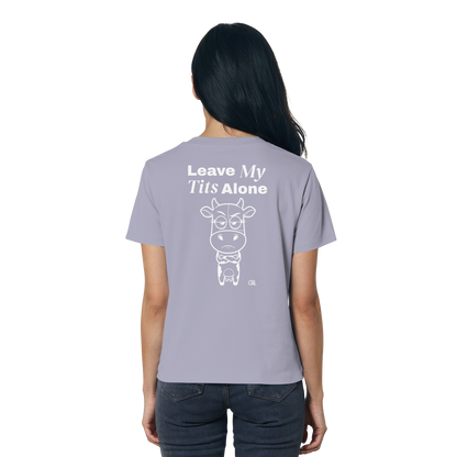 Annoyed Cow Rücken-Print – Lavender Fitted Shirt | GÖRL Feminist Statement Wear Berlin