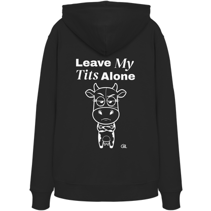 Annoyed Cow Rücken-Print – Schwarz Hoodie | GÖRL Feminist Statement Wear Berlin
