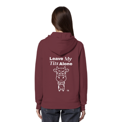 Annoyed Cow Rücken-Print – Burgundy Hoodie | GÖRL Feminist Statement Wear Berlin
