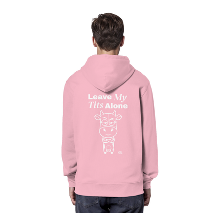 Annoyed Cow Rücken-Print – Cotton Pink Hoodie | GÖRL Feminist Statement Wear Berlin