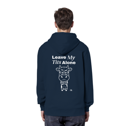 Annoyed Cow Rücken-Print – French Navy Hoodie | GÖRL Feminist Statement Wear Berlin