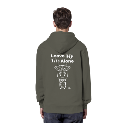 Annoyed Cow Rücken-Print – Khaki Hoodie | GÖRL Feminist Statement Wear Berlin