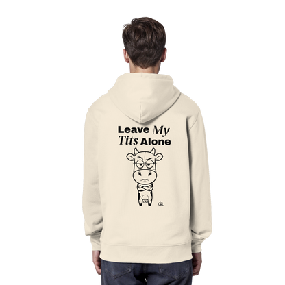 Annoyed Cow Rücken-Print – Natural Raw Hoodie | GÖRL Feminist Statement Wear Berlin