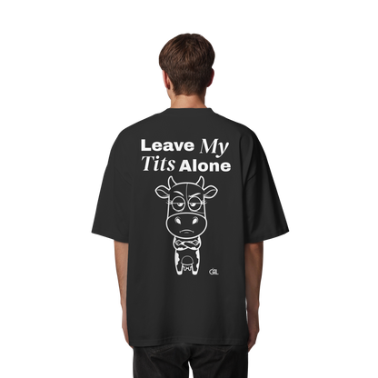Annoyed Cow Rücken-Print – Schwarz Oversize Shirt | GÖRL Feminist Statement Wear Berlin