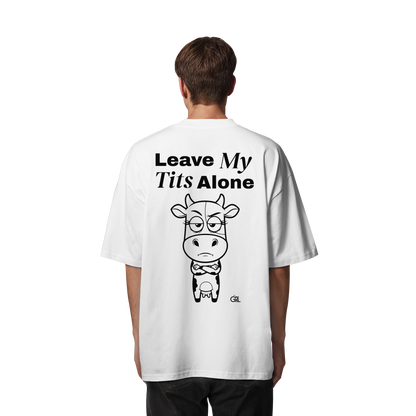 Annoyed Cow Rücken-Print – Weiss Oversize Shirt | GÖRL Feminist Statement Wear Berlin