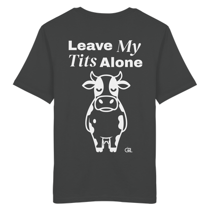Angry Cow Rücken-Print – Anthracite Bio Shirt | GÖRL Feminist Statement Wear Berlin