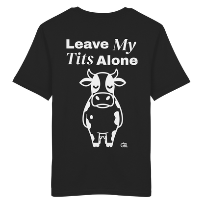 Angry Cow Rücken-Print – Schwarz Bio Shirt | GÖRL Feminist Statement Wear Berlin