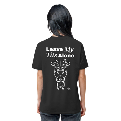 Annoyed Cow Rücken-Print – Schwarz Bio Shirt | GÖRL Feminist Statement Wear Berlin
