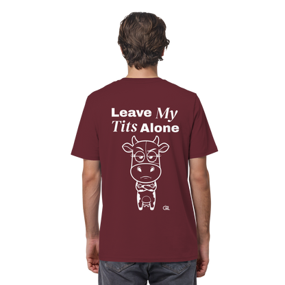 Annoyed Cow Rücken-Print – Burgundy Bio Shirt | GÖRL Feminist Statement Wear Berlin