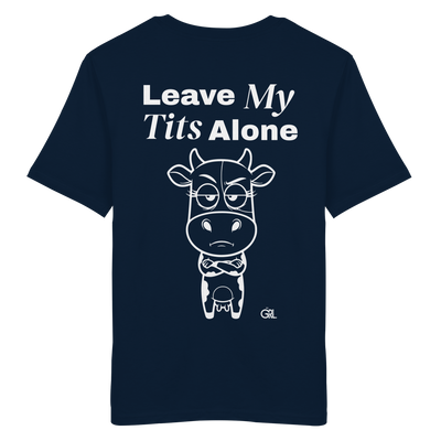 Annoyed Cow Rücken-Print – French Navy Bio Shirt | GÖRL Feminist Statement Wear Berlin