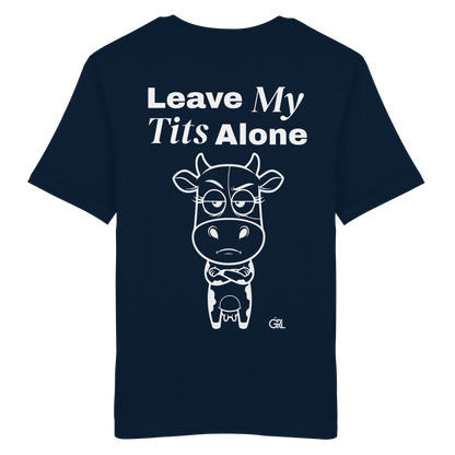 Annoyed Cow Rücken-Print – French Navy Bio Shirt | GÖRL Feminist Statement Wear Berlin