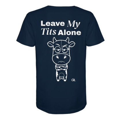 Annoyed Cow Rücken-Print – French Navy Bio Shirt | GÖRL Feminist Statement Wear Berlin