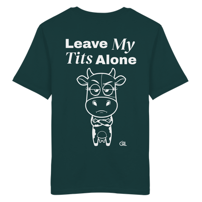 Annoyed Cow Rücken-Print – Glazed Green Bio Shirt | GÖRL Feminist Statement Wear Berlin