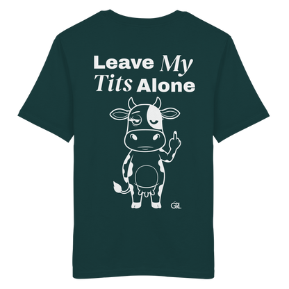 Finger Cow Rücken-Print – Glazed Green Bio Shirt | GÖRL Feminist Statement Wear Berlin
