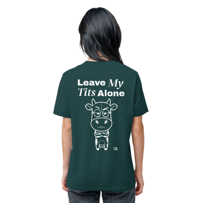 Annoyed Cow Rücken-Print – Glazed Green Bio Shirt | GÖRL Feminist Statement Wear Berlin