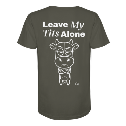 Annoyed Cow Rücken-Print – Khaki Bio Shirt | GÖRL Feminist Statement Wear Berlin