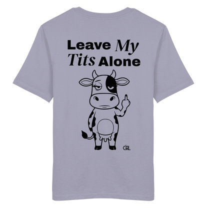 Finger Cow Rücken-Print – Lavender Bio Shirt | GÖRL Feminist Statement Wear Berlin