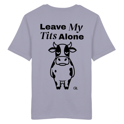 Angry Cow Rücken-Print – Lavender Bio Shirt | GÖRL Feminist Statement Wear Berlin