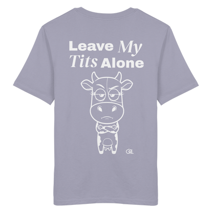 Annoyed Cow Rücken-Print – Lavender Bio Shirt | GÖRL Feminist Statement Wear Berlin
