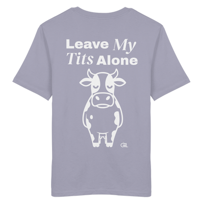 Angry Cow Rücken-Print – Lavender Bio Shirt | GÖRL Feminist Statement Wear Berlin