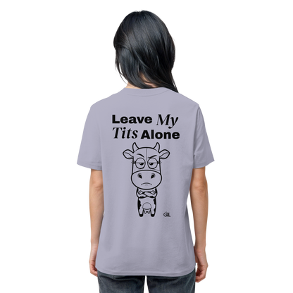 Annoyed Cow Rücken-Print – Lavender Bio Shirt | GÖRL Feminist Statement Wear Berlin