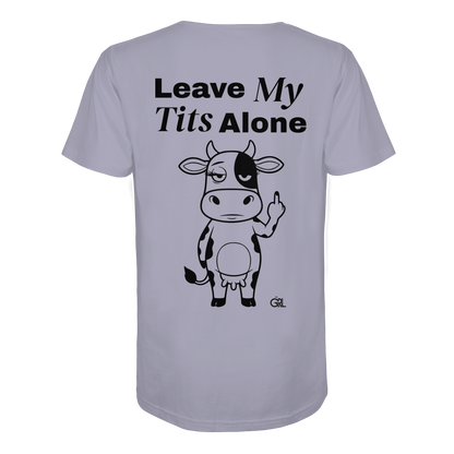 Finger Cow Rücken-Print – Lavender Bio Shirt | GÖRL Feminist Statement Wear Berlin